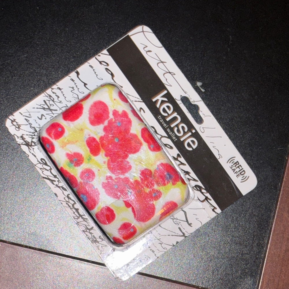 RFID Scan Proof Safety Hard Case Credit Card Sleeve Compact Travel Wallet NWT
